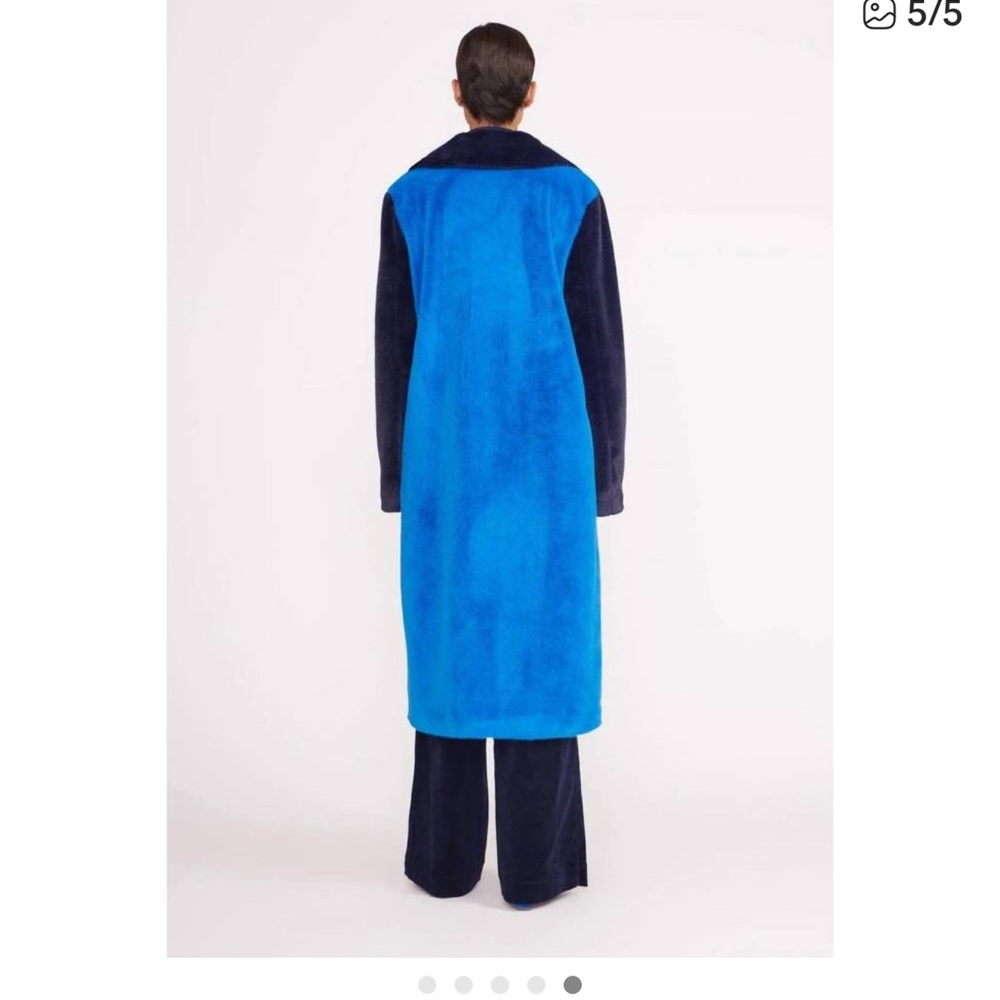 NEW STAUD dubois coat in navy/director blue NWT
